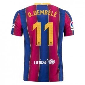 Koszulka FC Barcelona Ousmane Dembele 11 Domowe Stroje Piłkarskie 2020/2021 Krótki Rękaw